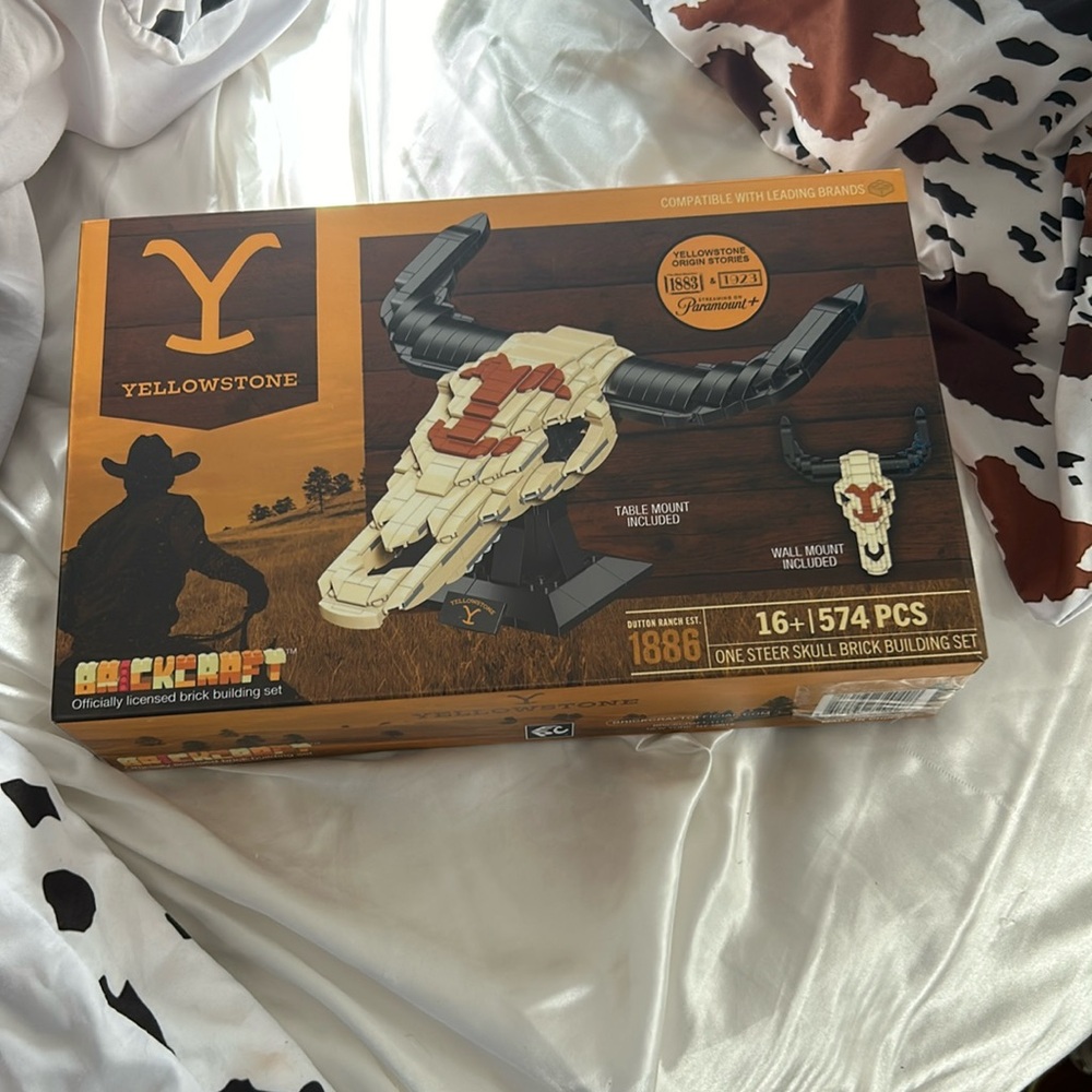 Yellowstone Steer Skull Building Set (563 Pcs.) Brickcraft 2023 Paramount Great